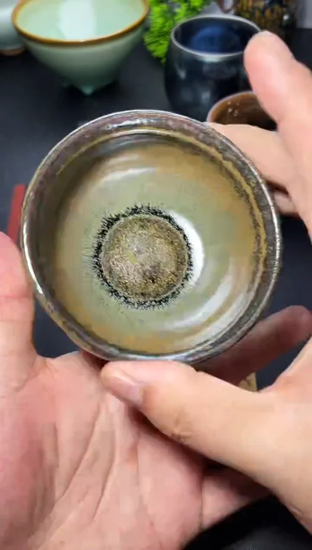 茶盏183（微瑕）叶紫建盏