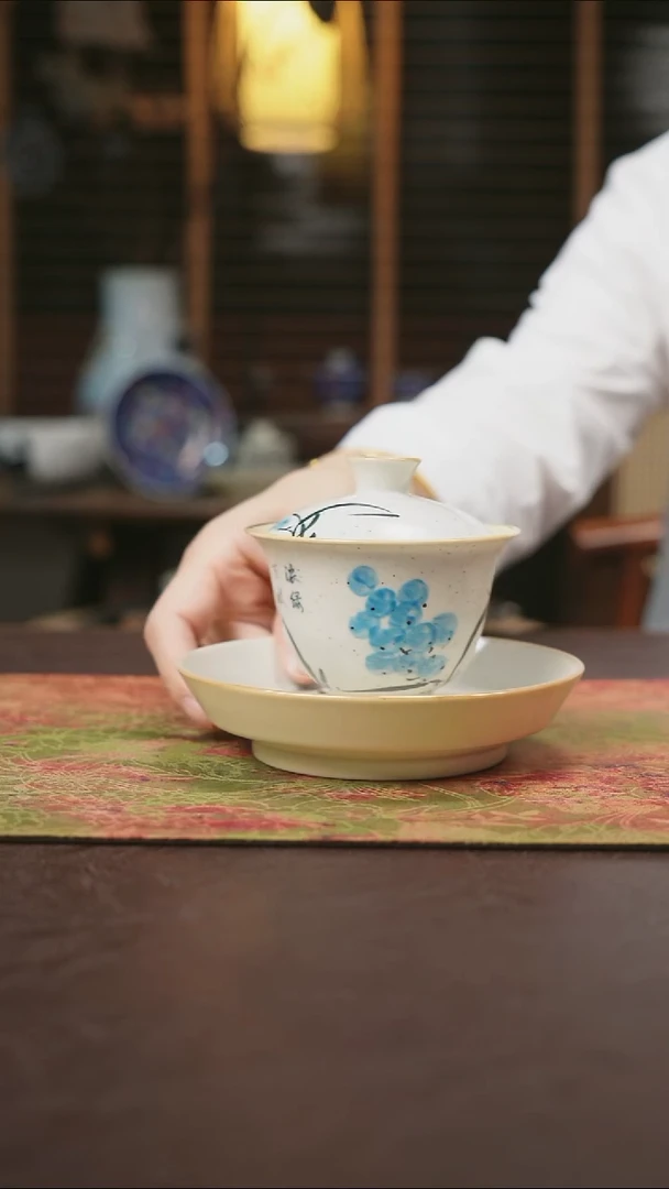 杯景德镇陶瓷杯碗柴烧多人