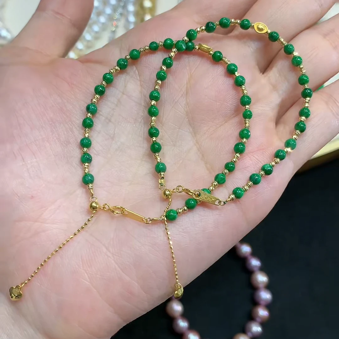 翡翠手链-18K金-JL592-BK|CXQ3