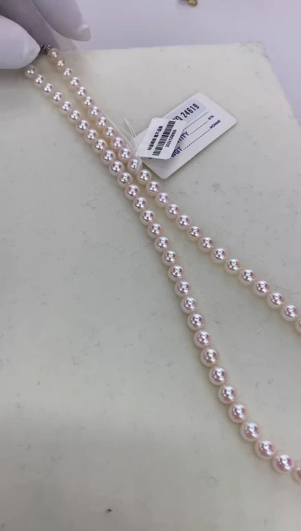 【闪购商品】海水珍珠颈饰未镶嵌rosep6-6.5满珠链