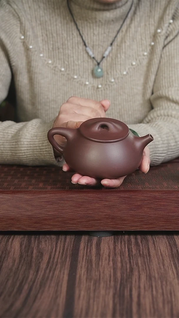 【闪购商品】紫砂茶壶老紫泥 中满瓢