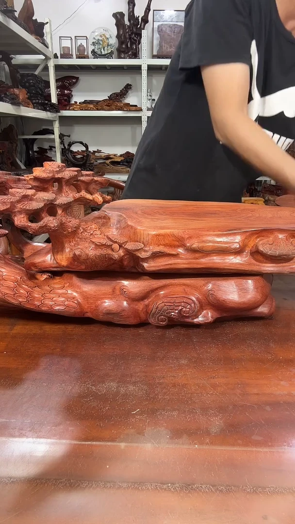 木恒**栈红木随形创意底座yyds