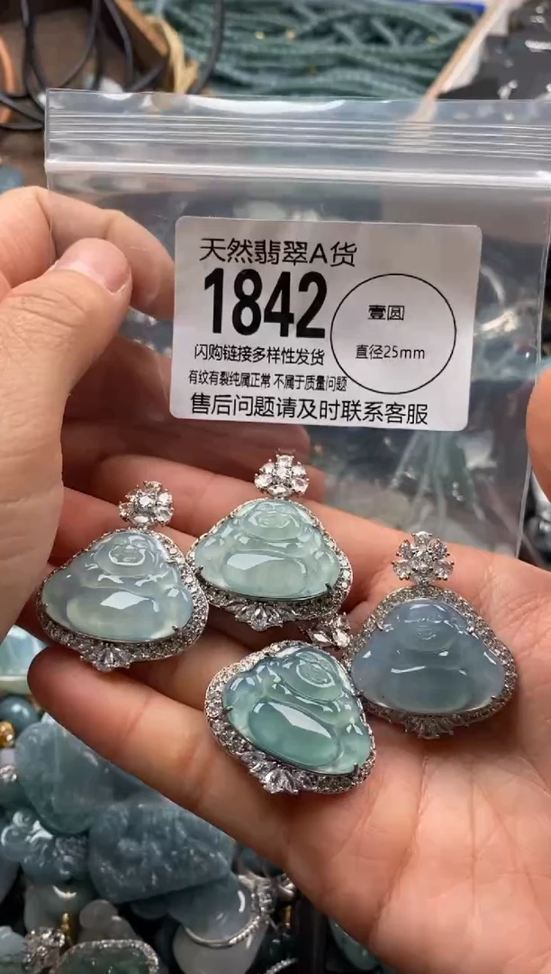 【闪购商品】翡翠颈饰未镶嵌多样性发其一1842