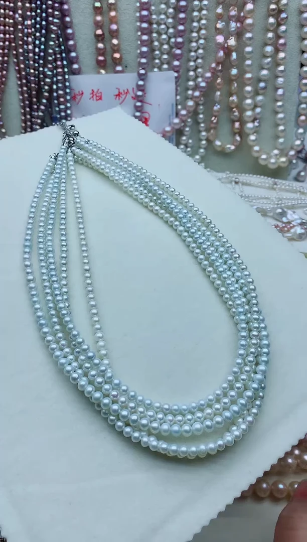 淡水珍珠未镶嵌颈饰淡水珍珠项链多样性发其一
