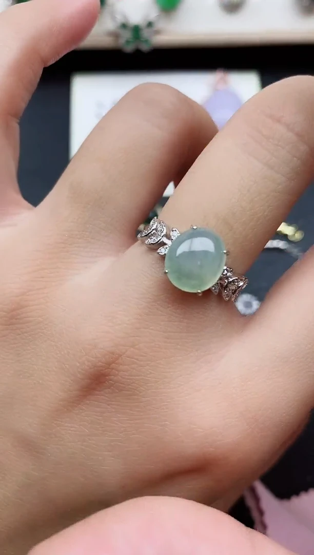 【闪购商品】翡翠戒指银S925镶嵌11111