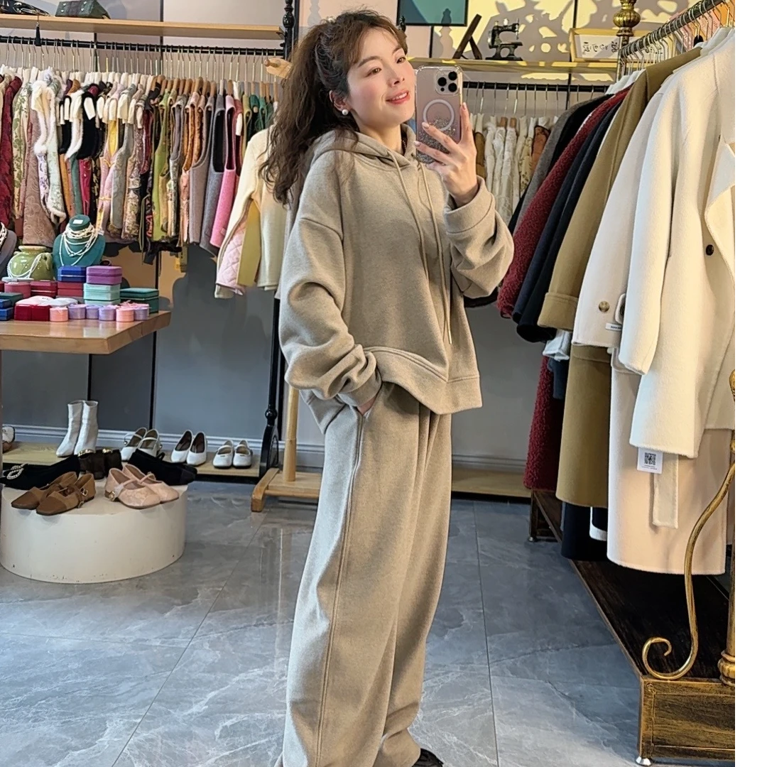 【连帽运动套装】秋纱2024新款休闲时尚运动套装