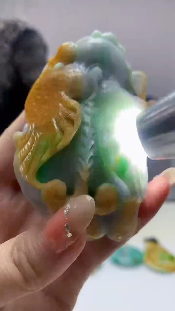 定制翡翠未镶嵌多*了5159DD-毛货挂件