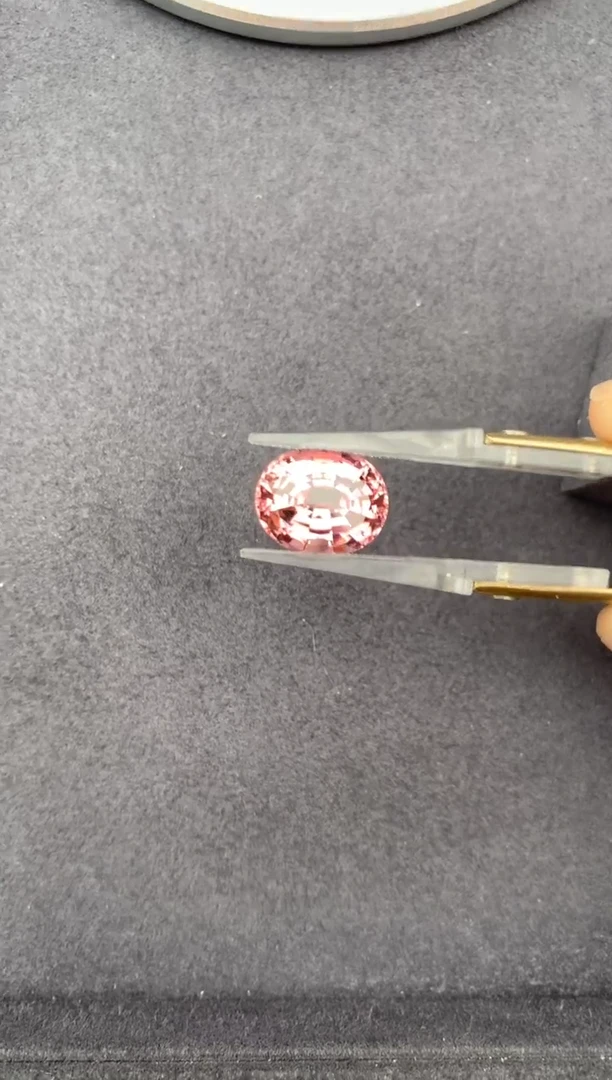 未镶嵌珠宝半成品碧玺8.6ct粉碧玺  定制  GE