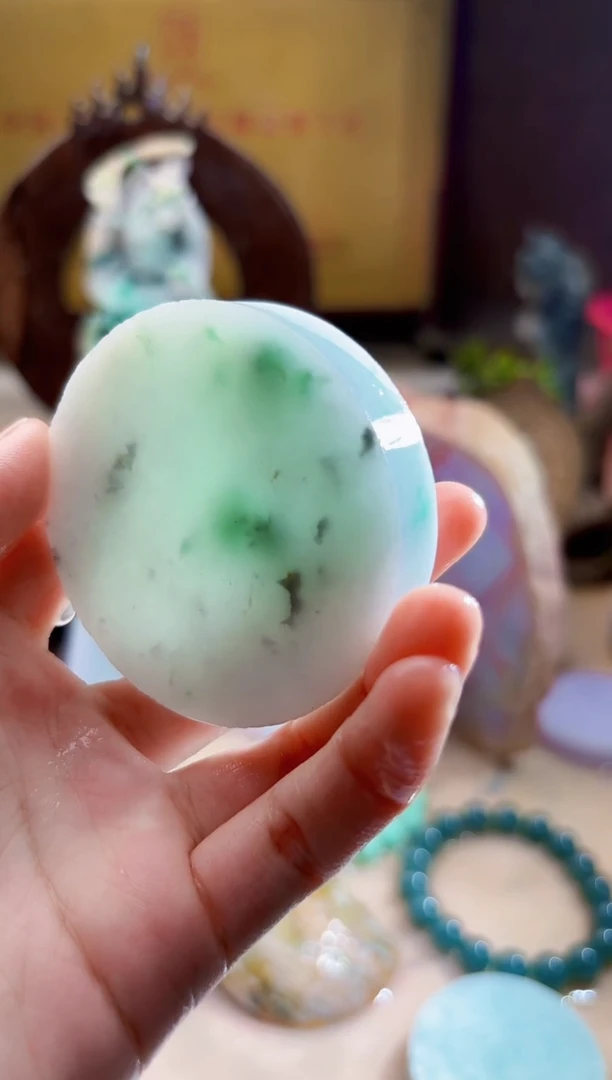 未镶嵌挂件翡翠A货柠优5229