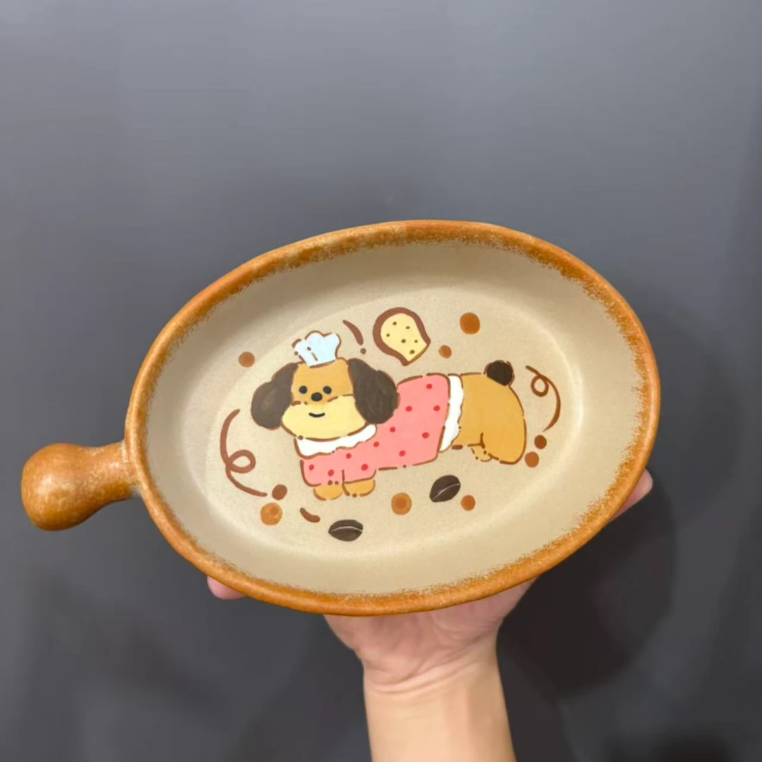 卡通动漫腊肠狗烤盘