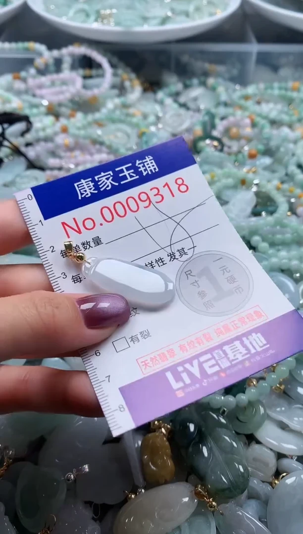 翡翠未镶嵌吊坠(不含链)9318