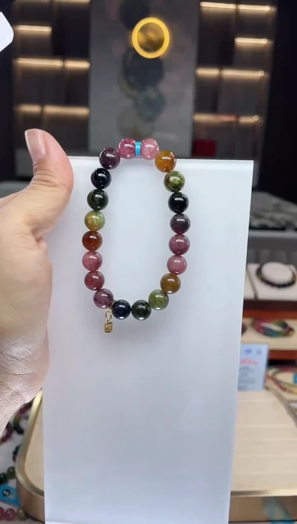 单圈手串未镶嵌碧玺（多样性发一条）Q