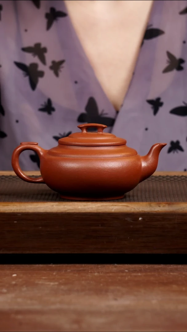 茶壶紫砂红降上新桥290CC