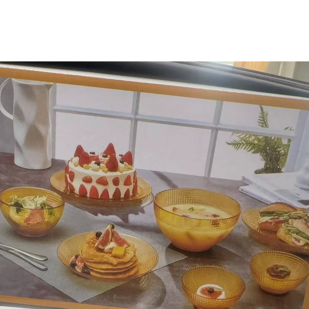 康康简约波点餐具套装简约轻奢玻璃工艺 6月6现