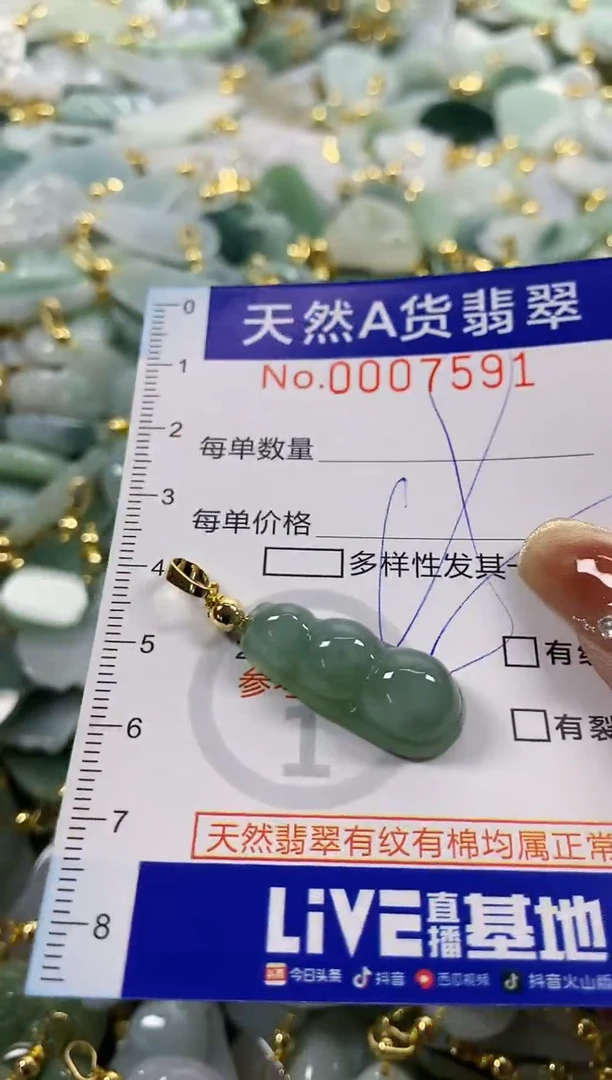 颈饰未镶嵌翡翠天然A货翡翠