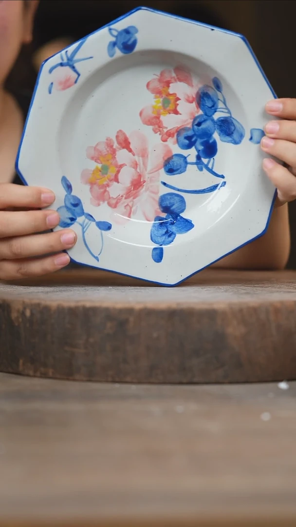 瓷片景德镇高温釉下彩（食品级）