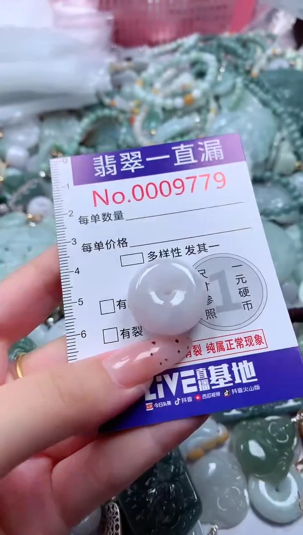 翡翠未镶嵌吊坠(不含链)9779