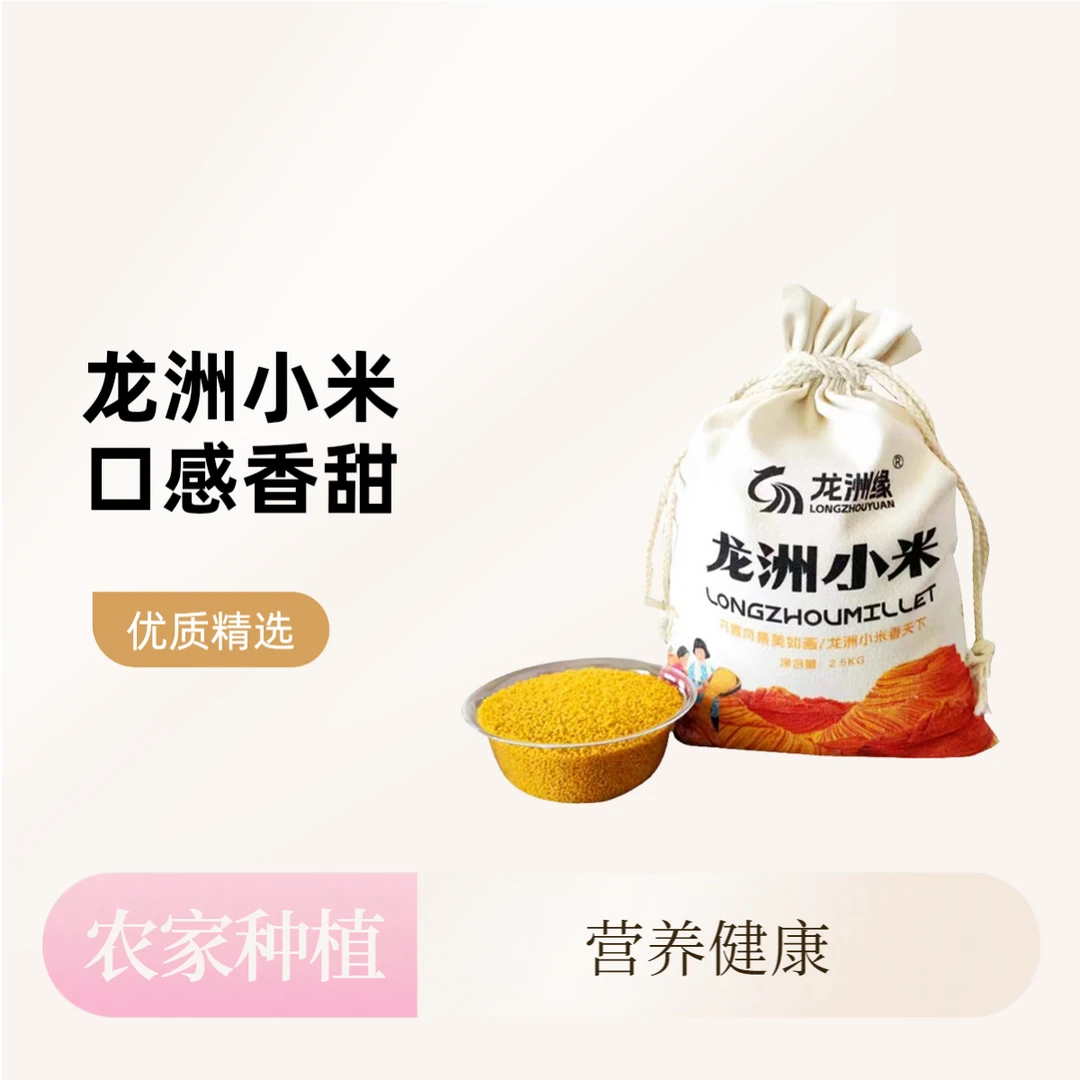 龙洲缘陕北特产黄小米5斤旱地老品种养胃孕妇小米新米杂粮糯小米