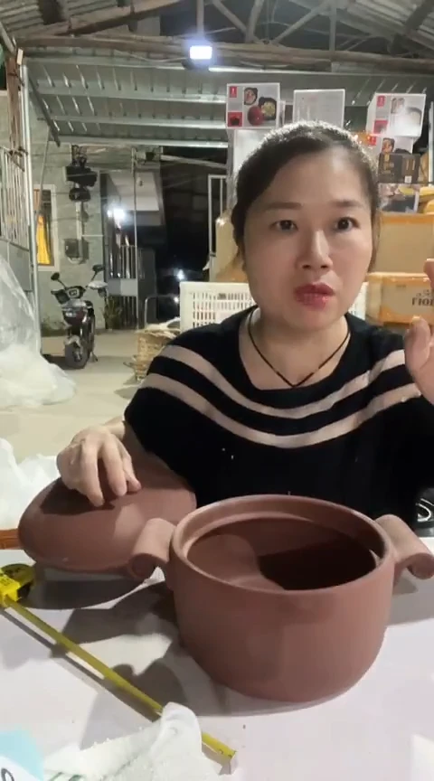 瑕疵1.8弯耳原陶砂锅