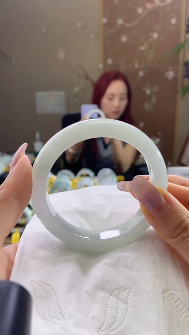 未镶嵌手镯翡翠小***咪58圈口t