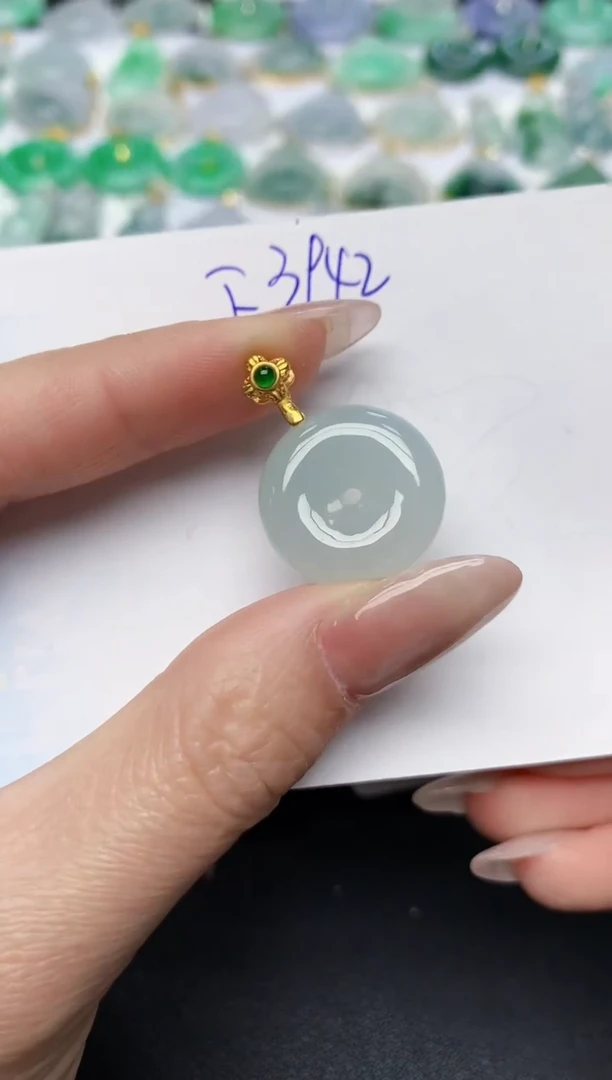 颈饰未镶嵌翡翠天然缅甸A货翡翠百元以上9元证书费自理