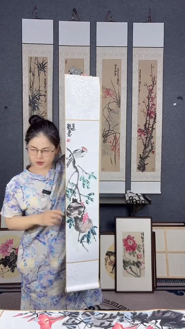 国画110*17吴铁成作品