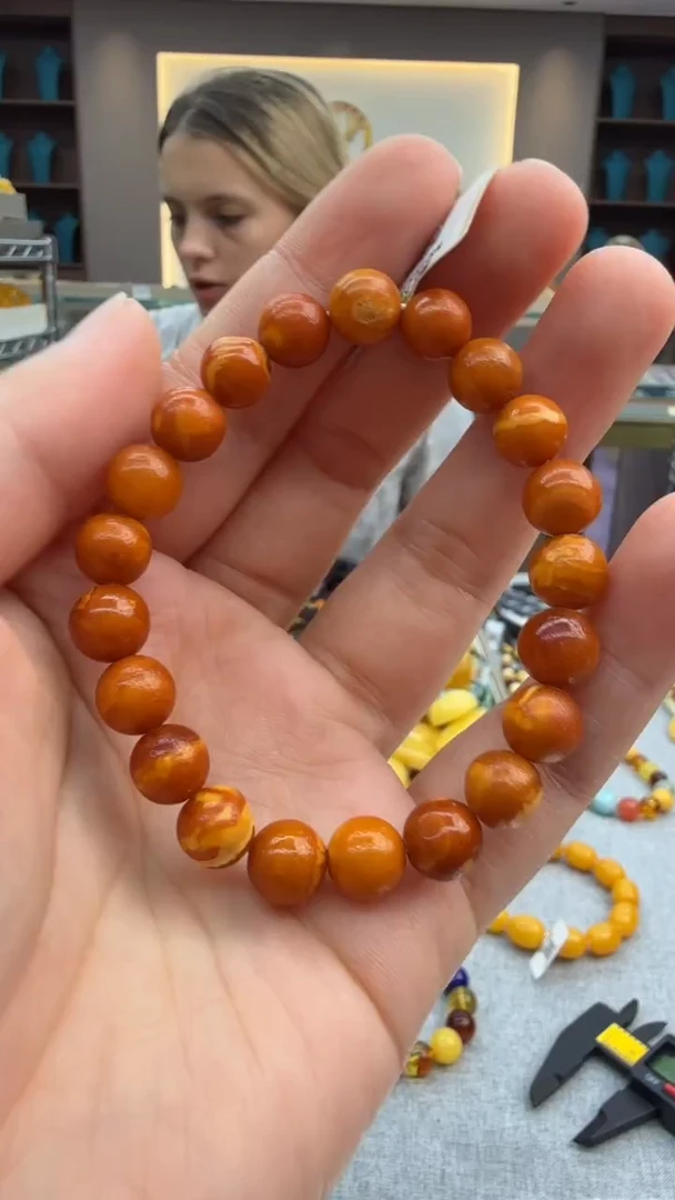 手链琥珀未镶嵌73秒拍号 假一罚三