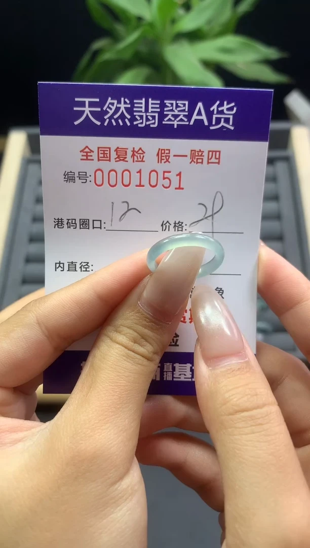 未镶嵌戒指翡翠天然  1051