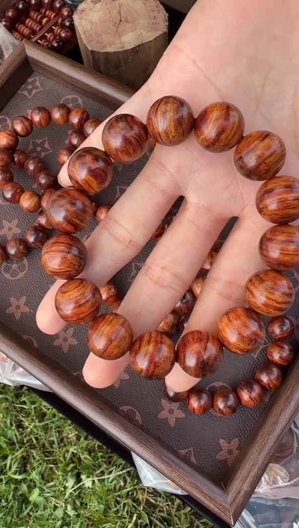 黄花梨/降香黄檀A006海南黄花梨1.5圆珠手串69.9多样性发一