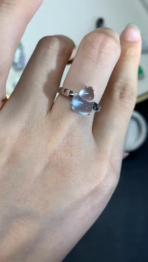 18K金镶嵌戒指翡翠S910|13000