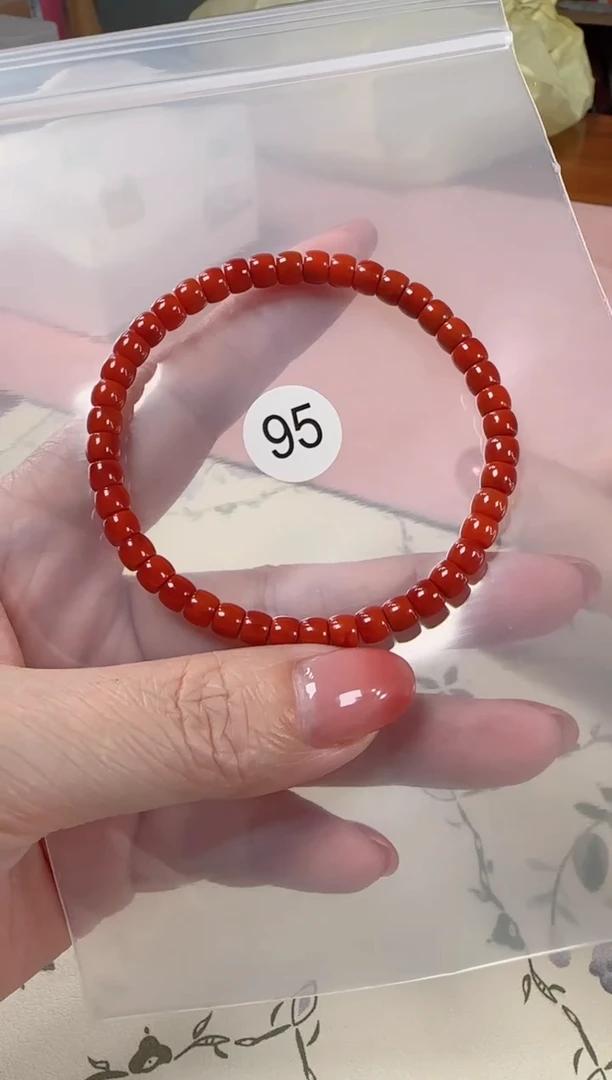 手串未镶嵌南红玛瑙原矿无优化无裂精工直切