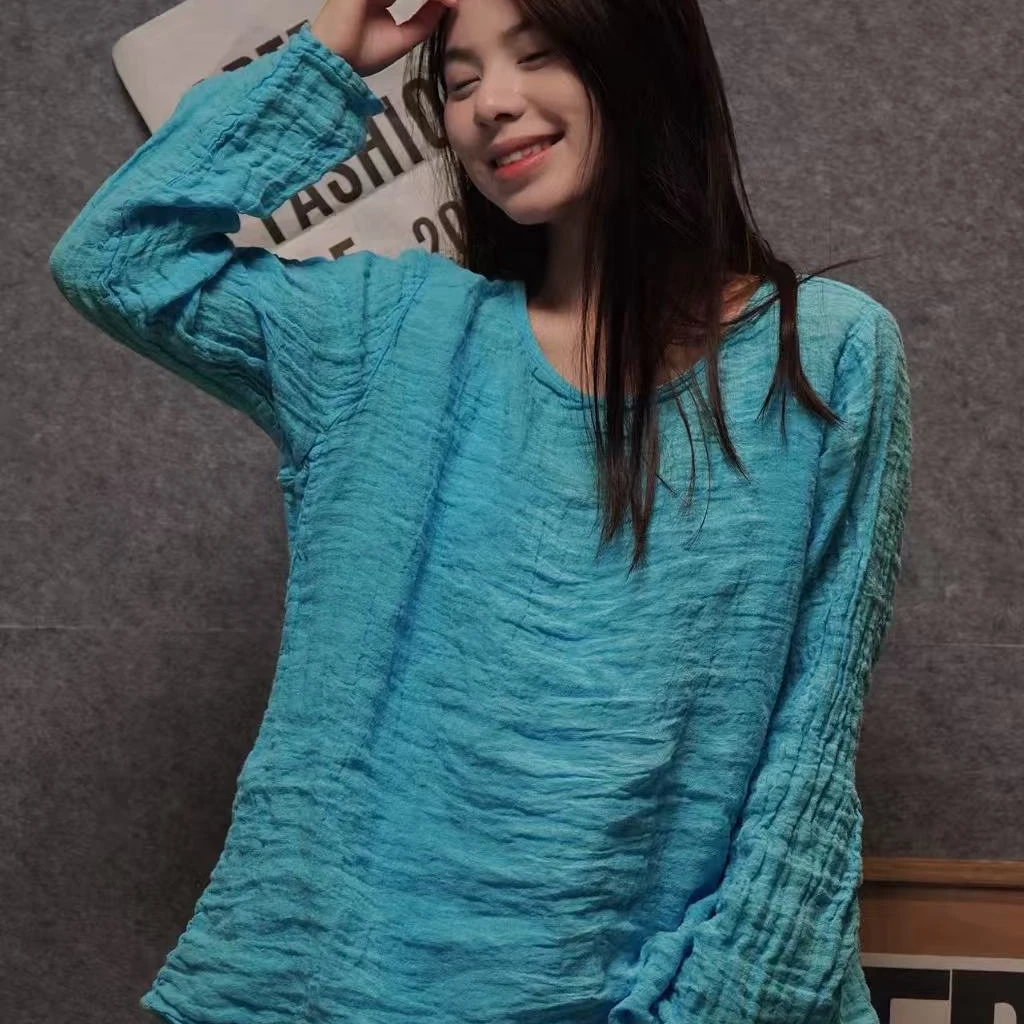 AS2622胭絮-豆包布面料套头衫