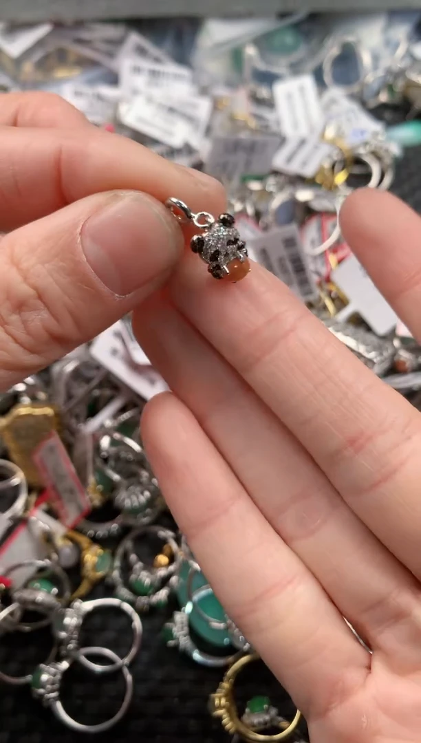 银S925镶嵌戒指翡翠3          1