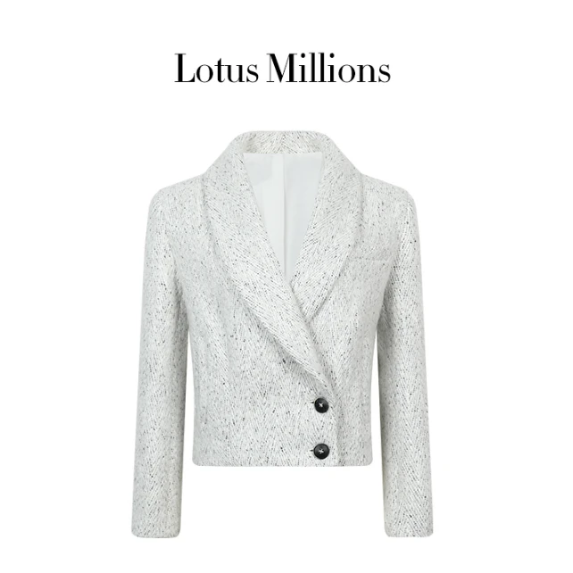 莲的百万 白色西装外套