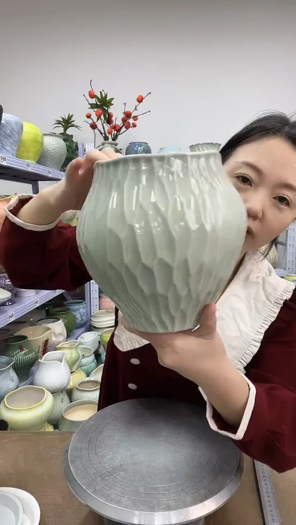 12.2陶瓷花盆直播链接高.  20   口13