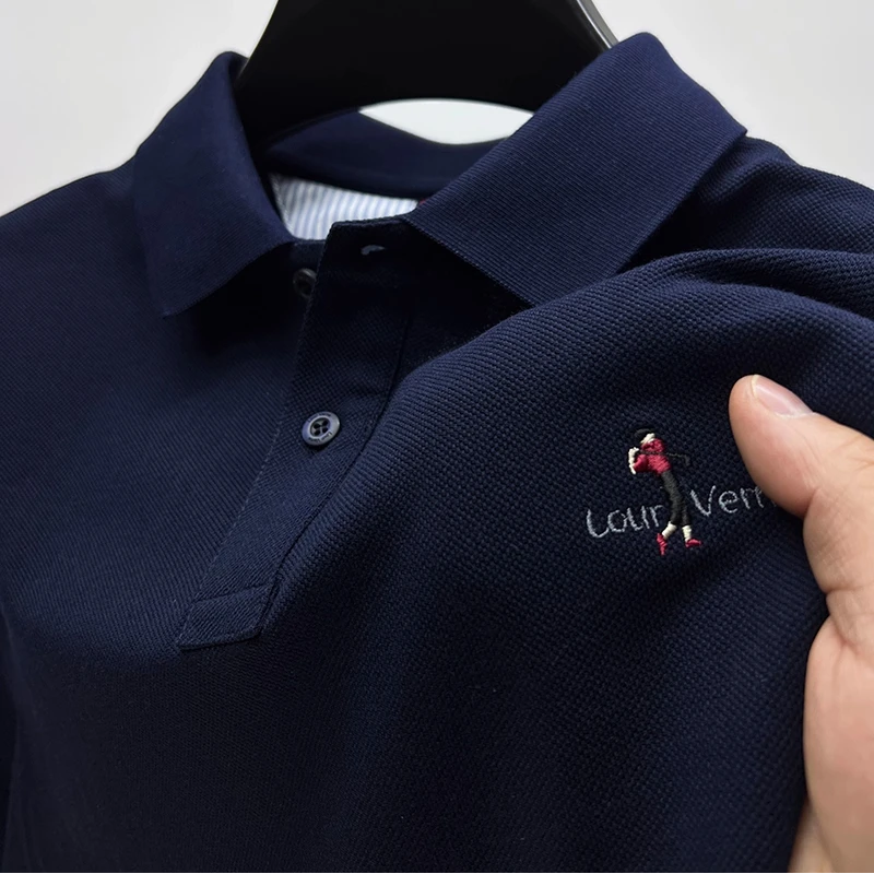 in cotton sea高端刺绣纯棉夏季新款短袖T桖潮流商务休闲Polo衫