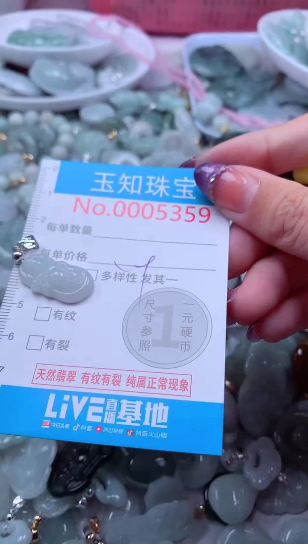 翡翠未镶嵌吊坠(不含链)5359