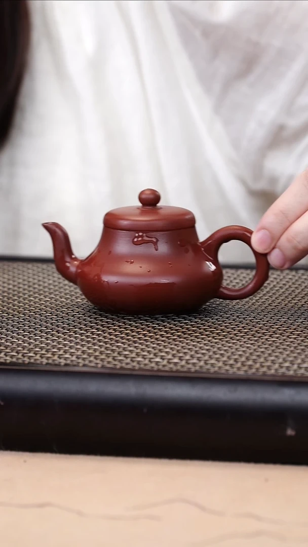茶壶紫砂生砂朱泥超精工君德110cc