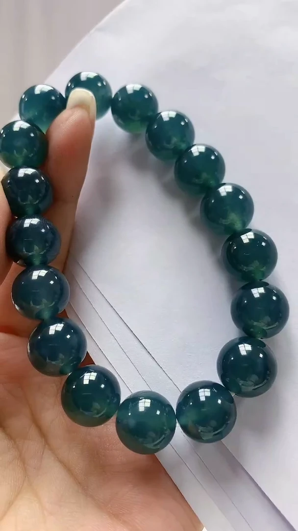 定制翡翠未镶嵌4852ms-毛货26手串