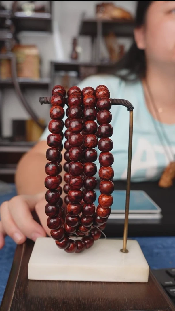 木本降真香红降花梨公1.0*108长串-85g