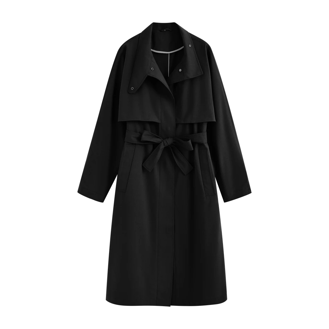 00018【IC订单】 春夏秋薄丝毛精纺单排扣风衣0052