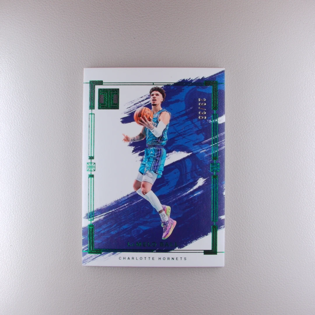 拉梅洛鲍尔 35编 小真金 帕尼尼NBA国宝手提签字球星卡