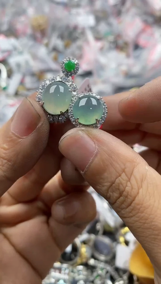 银S925镶嵌戒指翡翠15               4