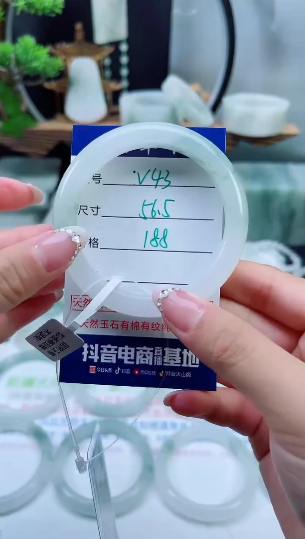 未镶嵌手镯石英质玉（天山翠）43