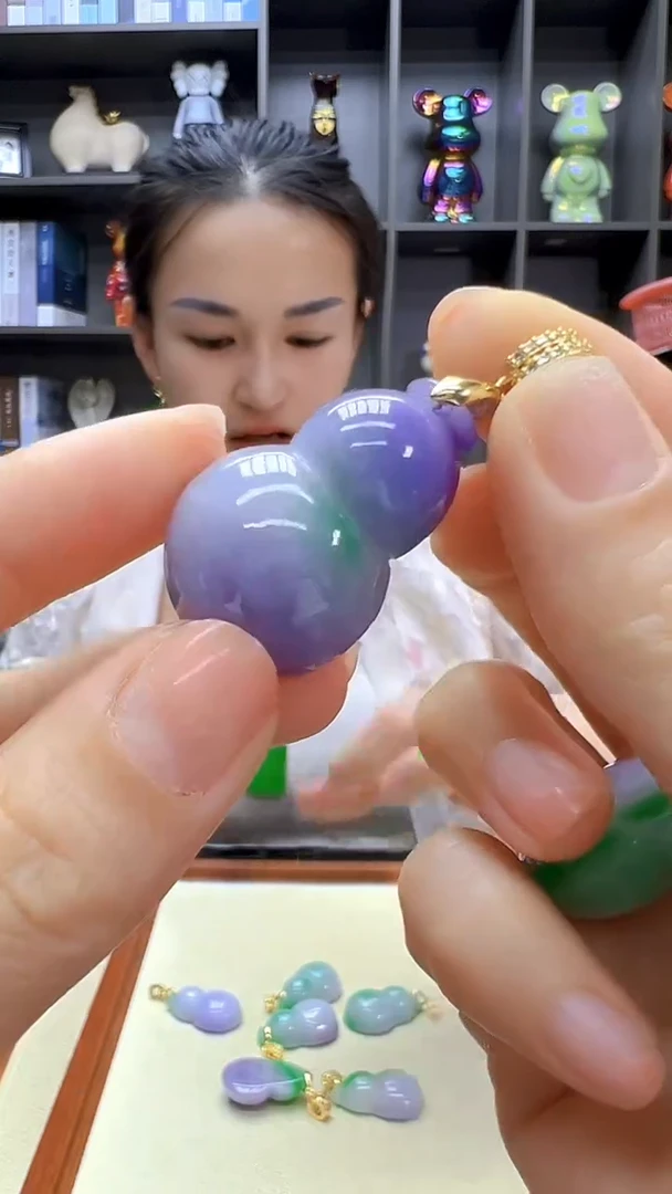 翡翠14K金镶嵌颈饰丹丹diy劲饰