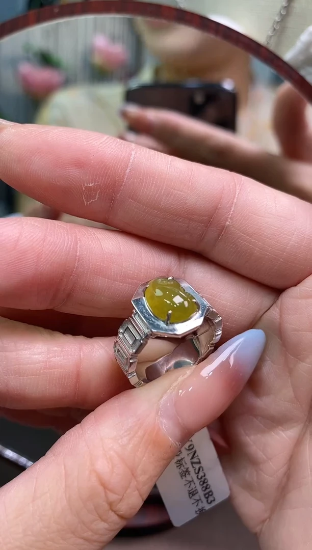 翡翠银S925镶嵌颈饰净货13744