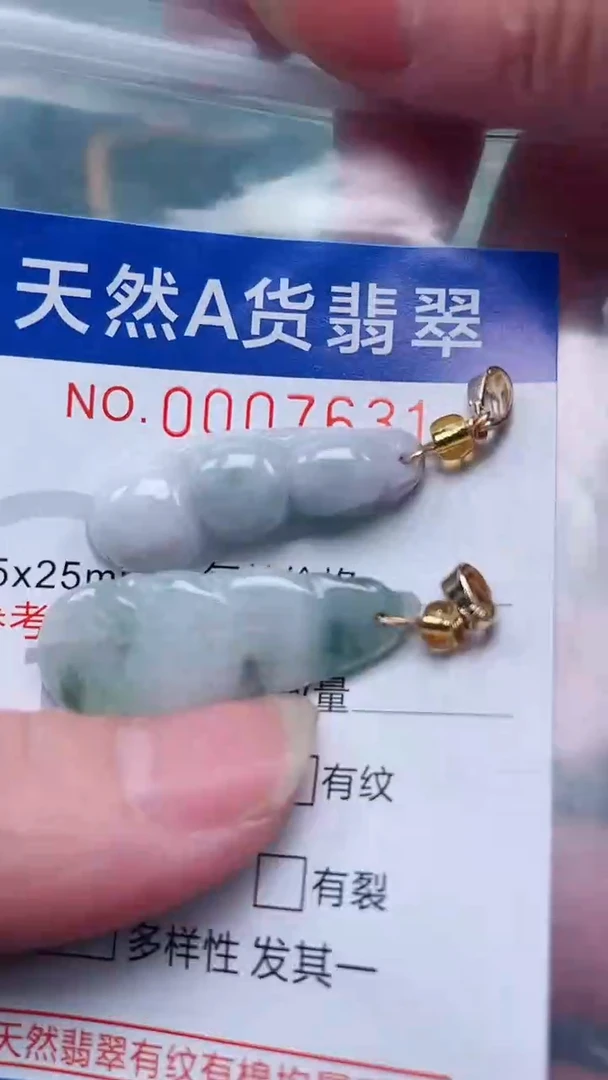 翡翠未镶嵌吊坠(赠链)1