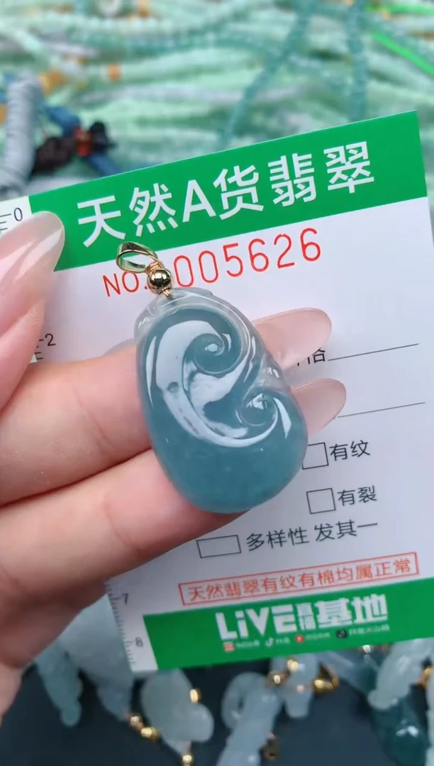 翡翠未镶嵌颈饰.0005626