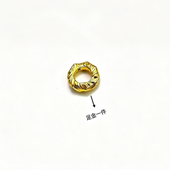 【老王黄金】足金单颗盘缠（拍十粒及以上赠合金链）假一罚四 P