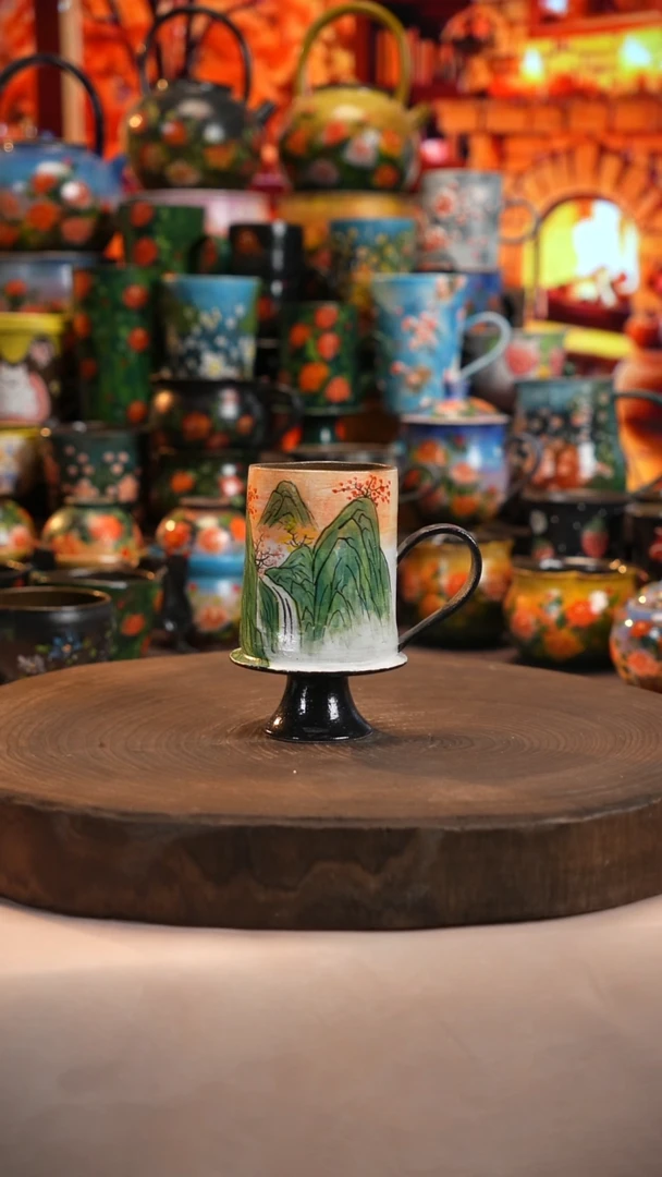 油画   釉下彩   杯子